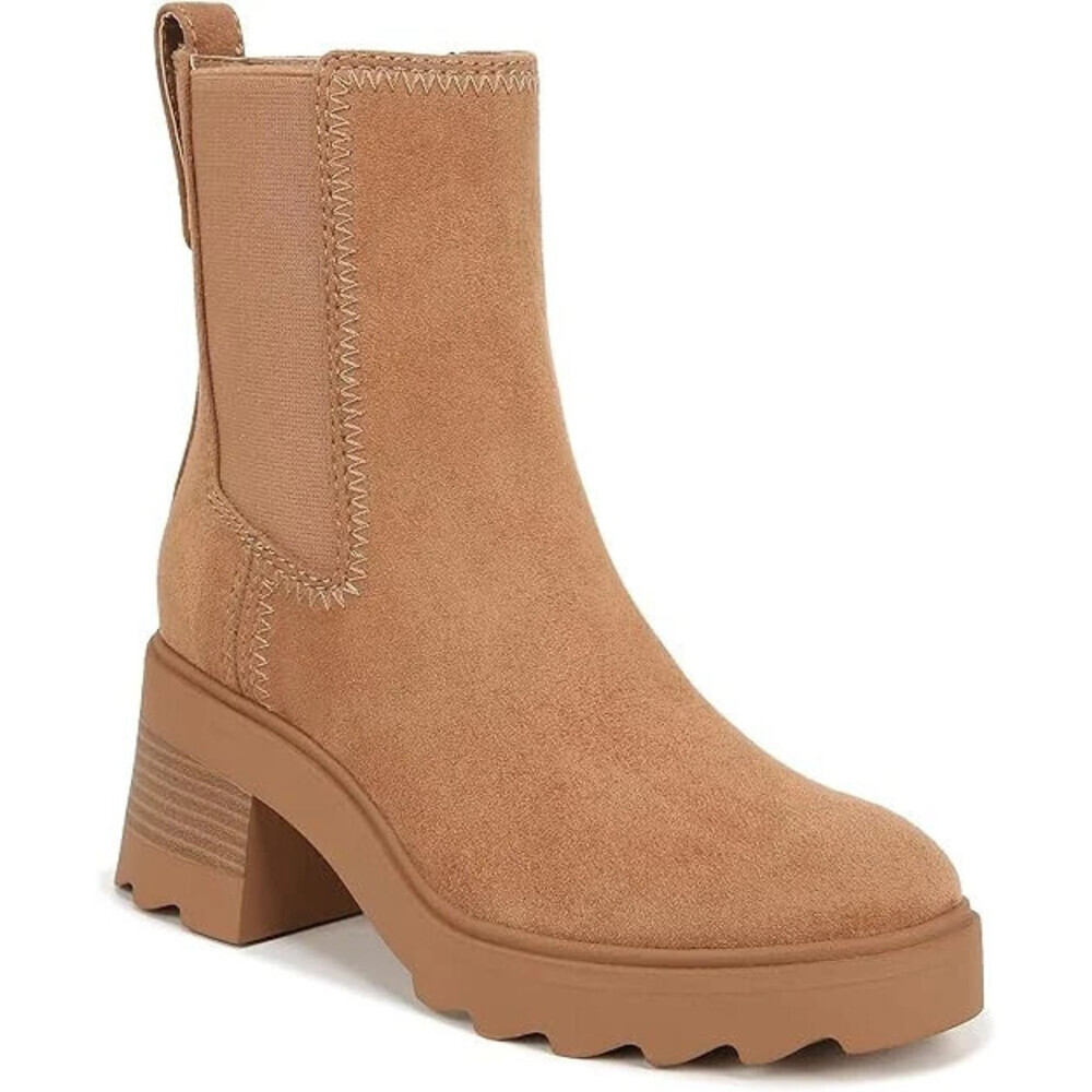 Zodiac Teresa Chelsea Boots Women's US 10 Brown Side Zip Round Toe Ankle LION499